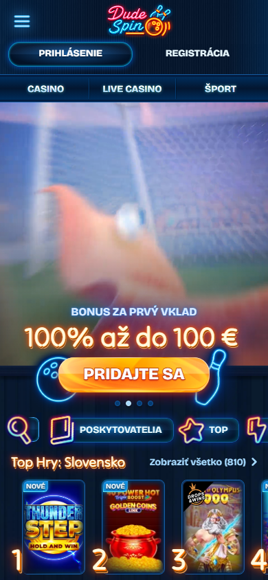 Dudespin_Casino_homepage_mobile