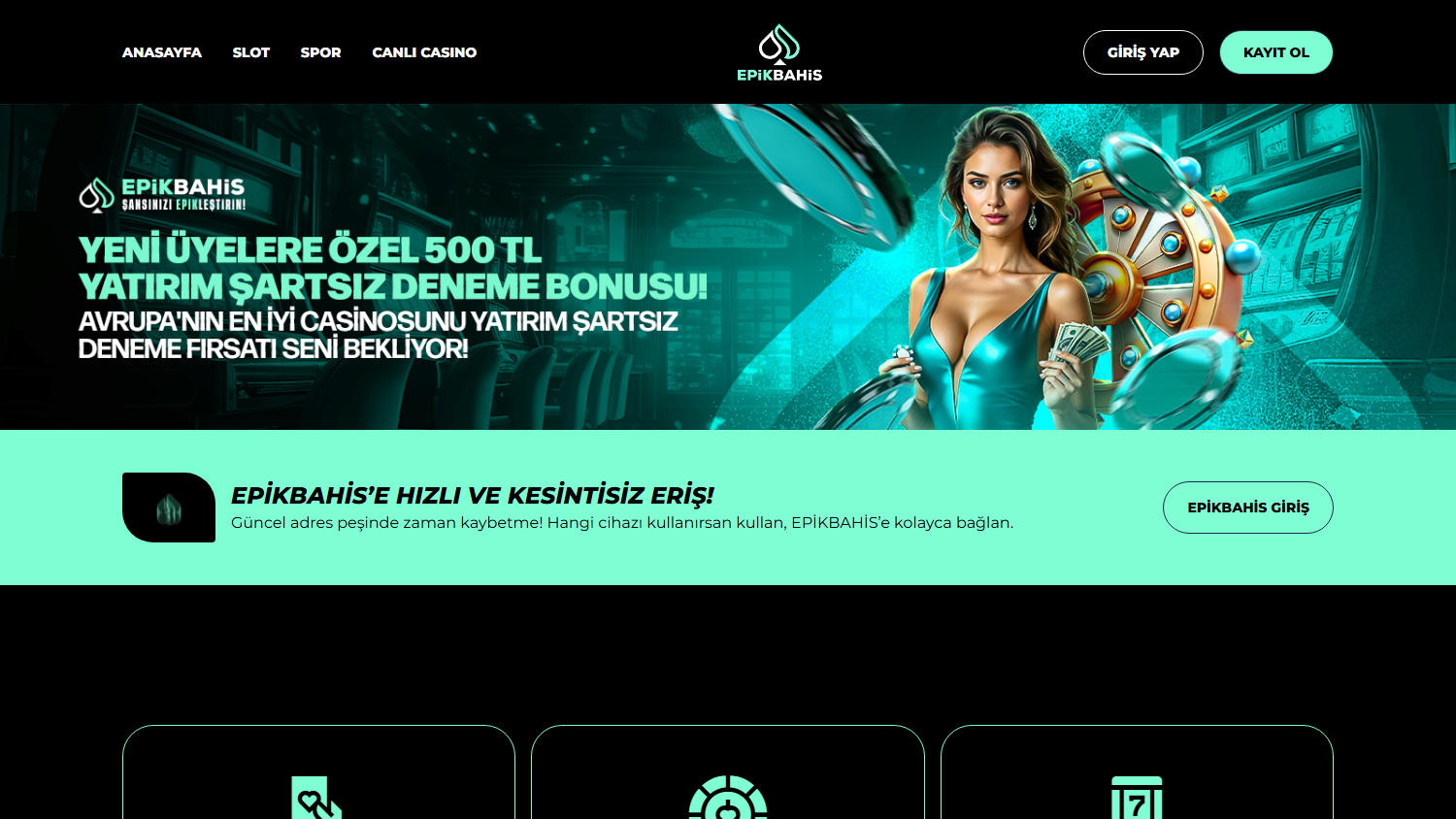 Epik_Bahis_Casino_homepage_desktop