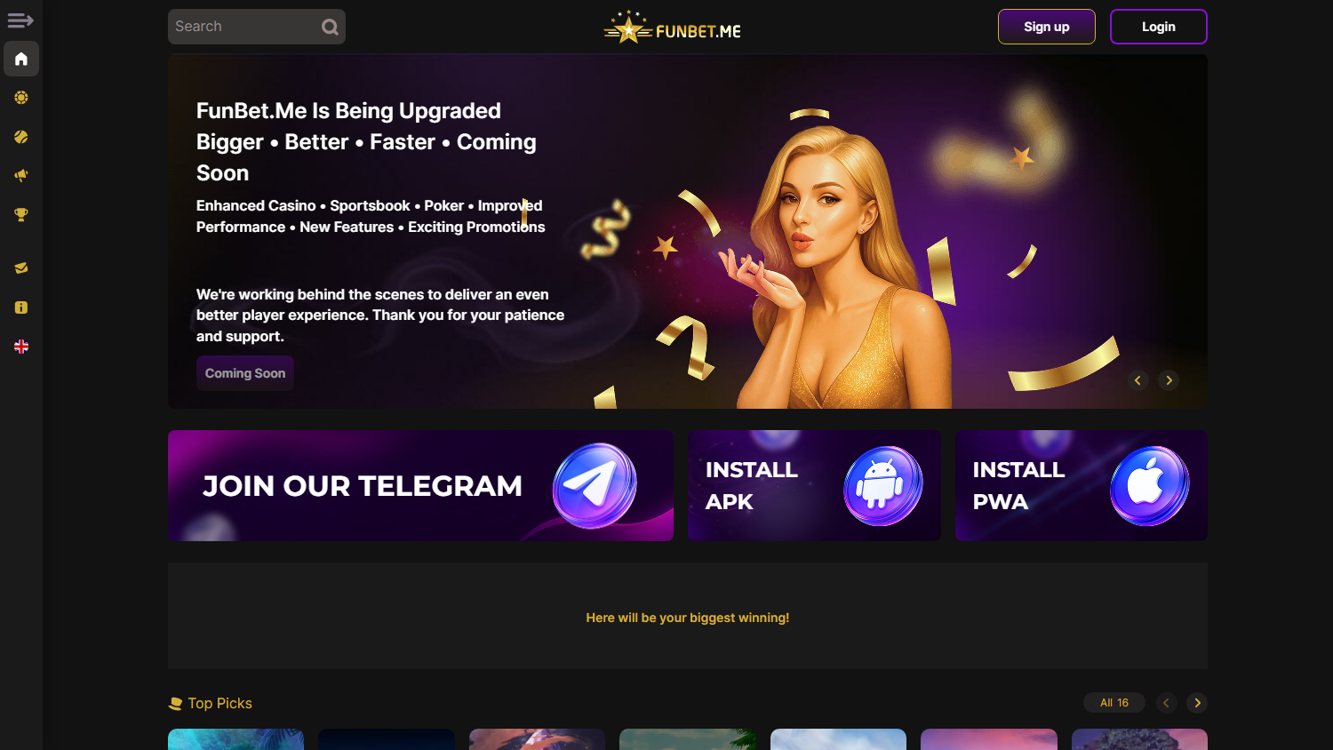 FunBet.Me_Casino_homepage_desktop