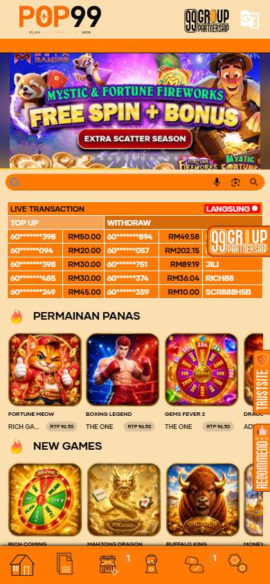 Pop99_Casino_homepage_mobile