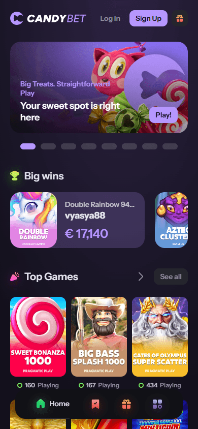 CandyBet.eu_Casino_homepage_mobile