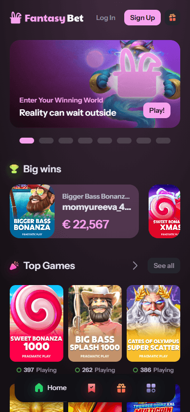 FantasyBet_Casino_homepage_mobile