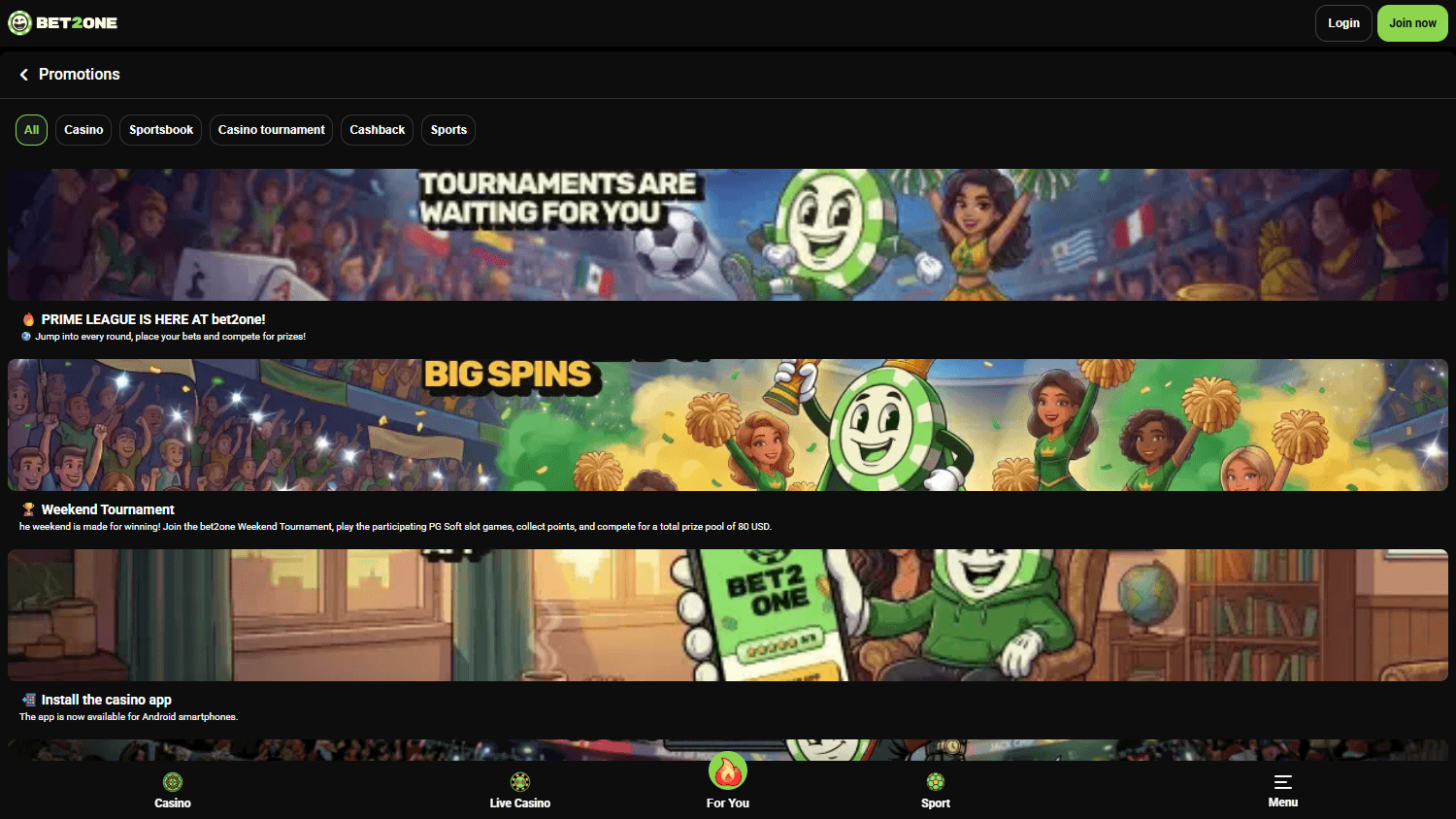Bet2one_Casino_promotions_desktop