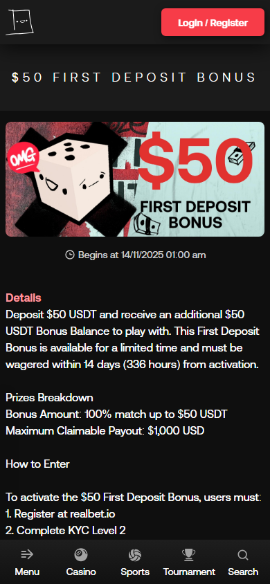 Realbet.io_Casino_promotions_mobile