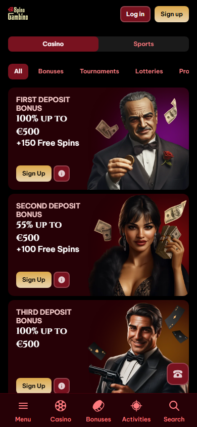 SpinoGambino_Casino_promotions_mobile