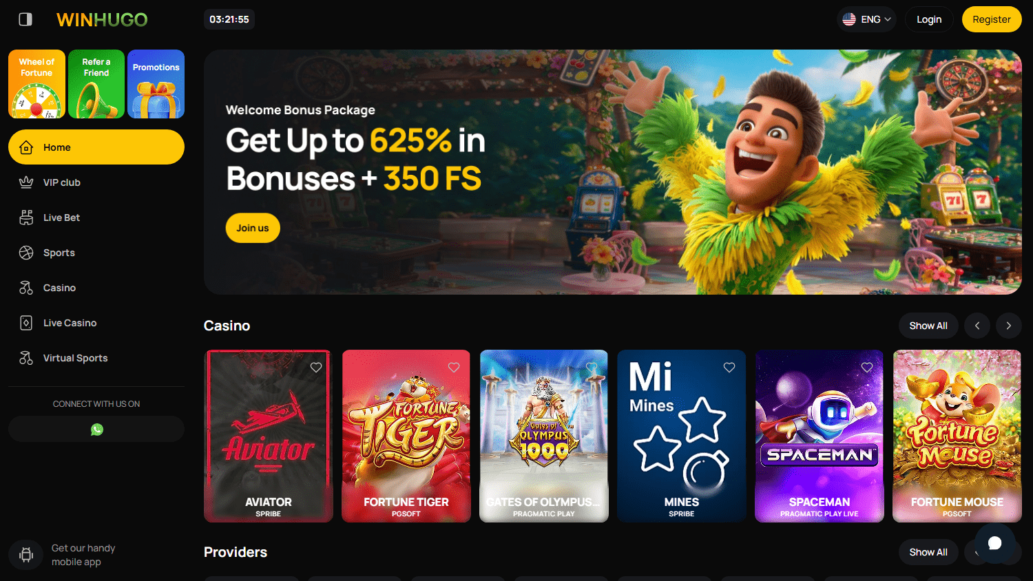 Winhugo_Casino_homepage_desktop
