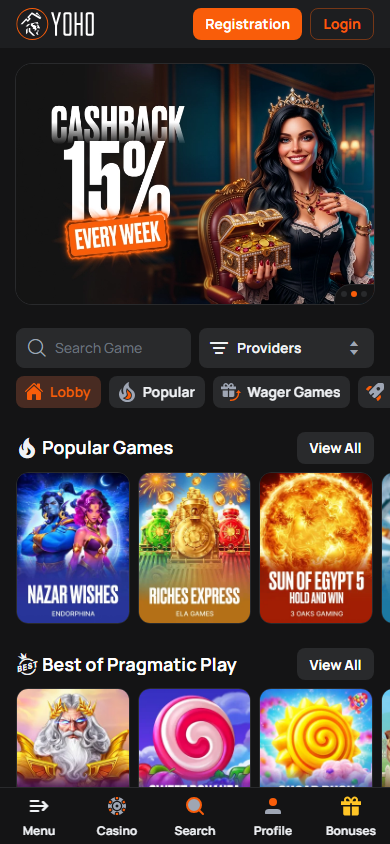 YoHo_Slot_Casino_homepage_mobile