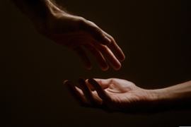 hands-near-each-other-help-support