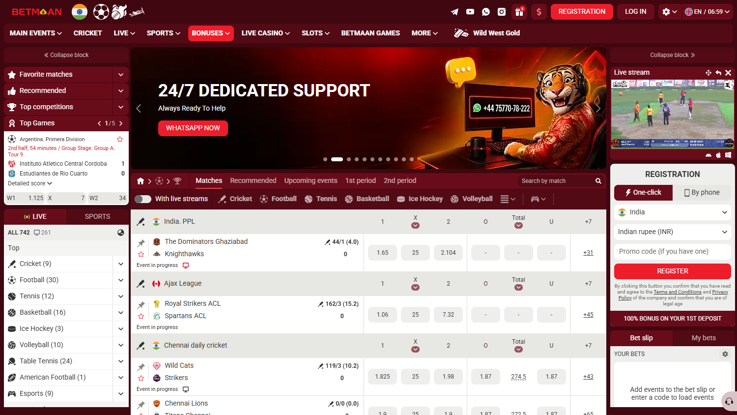 Betmaan_Casino_homepage_desktop
