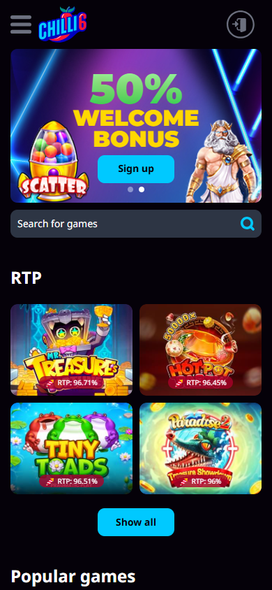 Chilli6_Casino_homepage_mobile