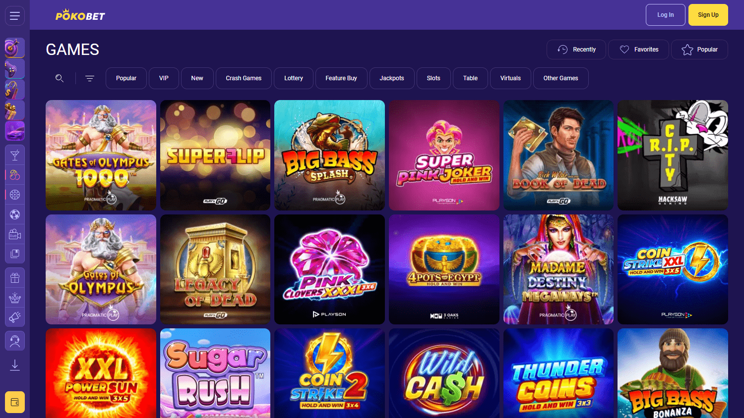 VibroBet_Casino_game_gallery_desktop