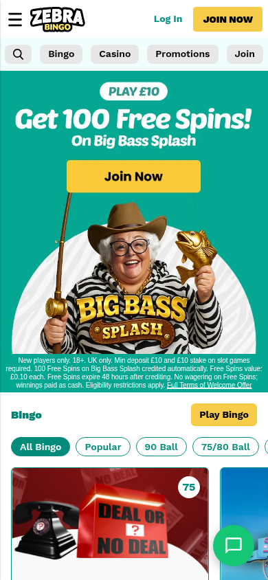 ZebraBingo_Casino_homepage_mobile
