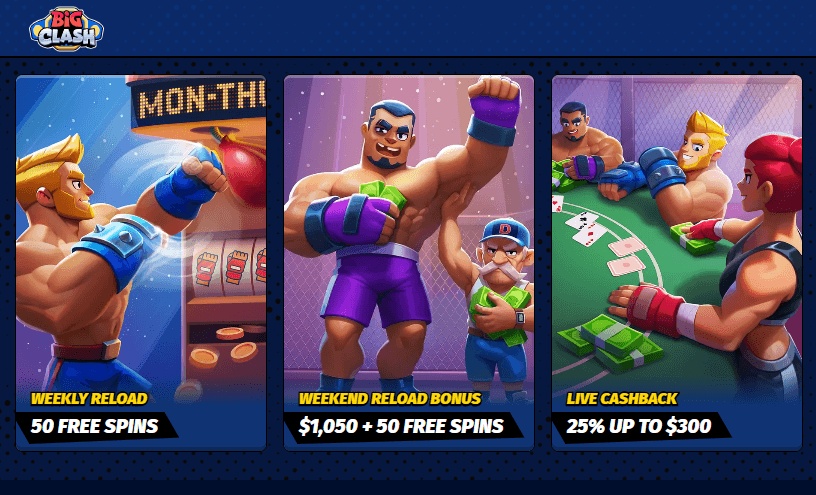 BigClash bonus offers are available for regular players in Canada