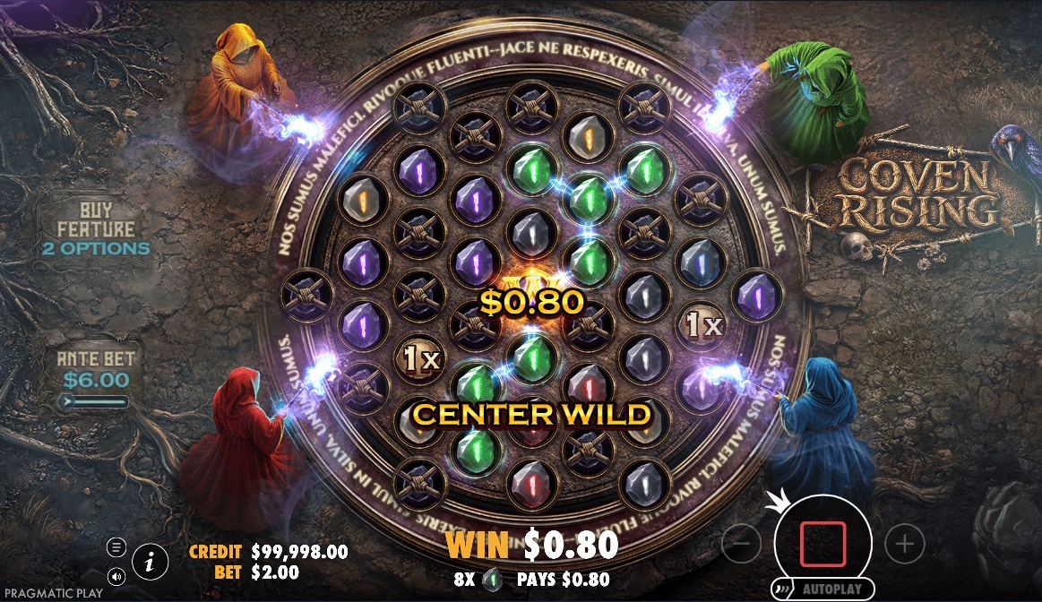 Coven Rising deploys a unique grid structure