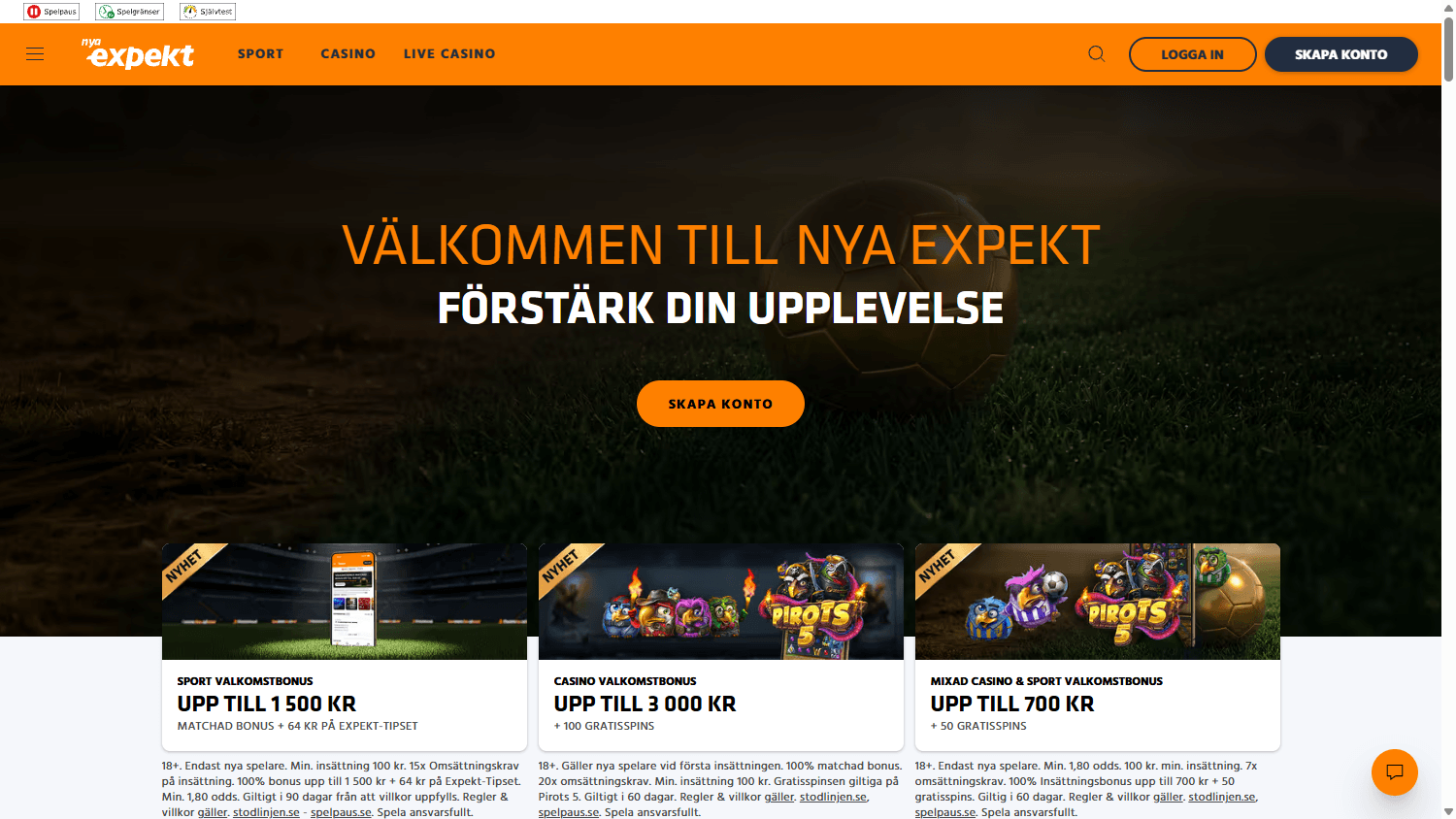 expekt_casino_se_homepage_desktop