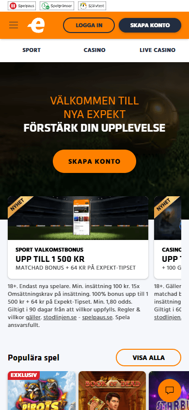 expekt_casino_se_homepage_mobile