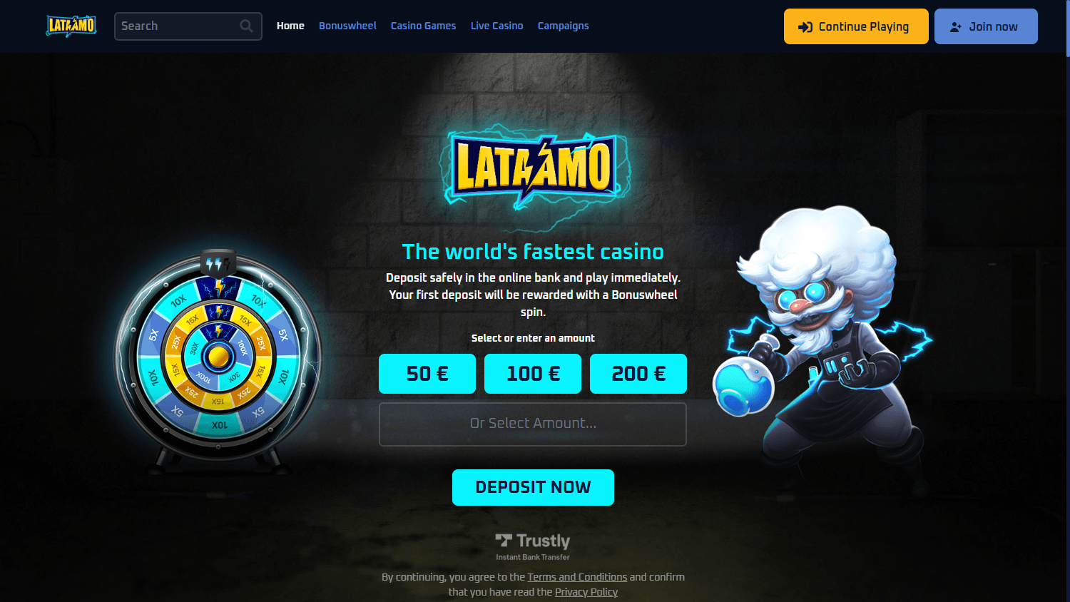 lataamo_casino_homepage_desktop