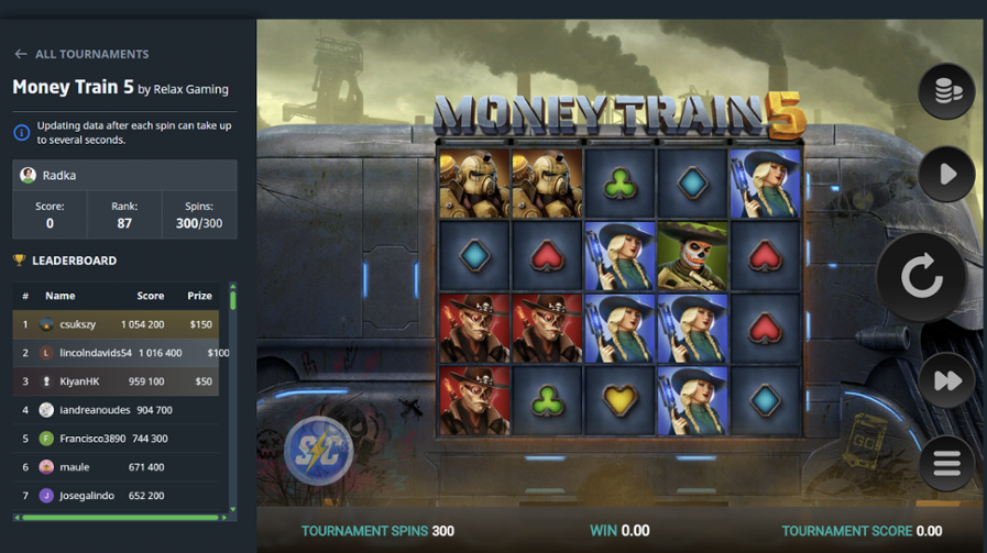 Torneo #236 Money Train 5: comentarios