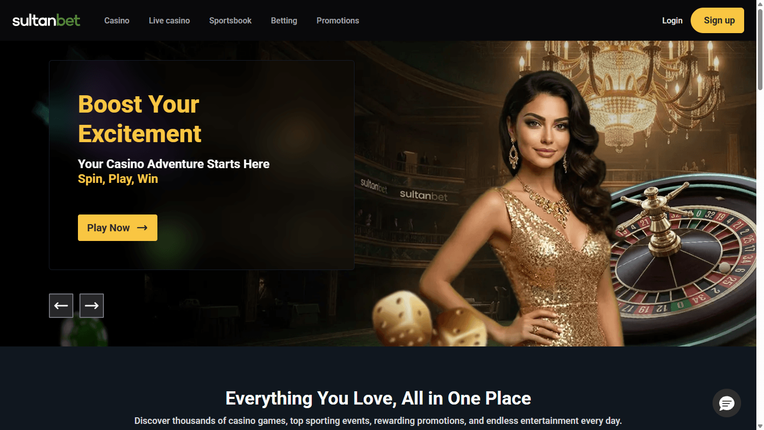 Sultanbet_Casino_homepage_desktop