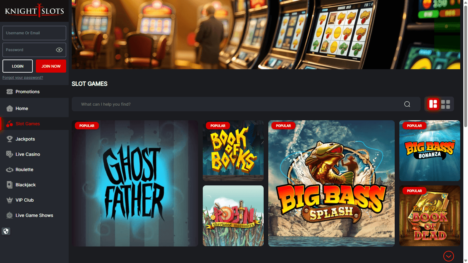 knightslots_casino_uk_game_gallery_desktop