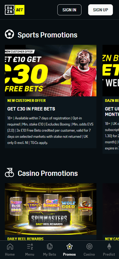 DAZN_Bet_Casino_promotions_mobile