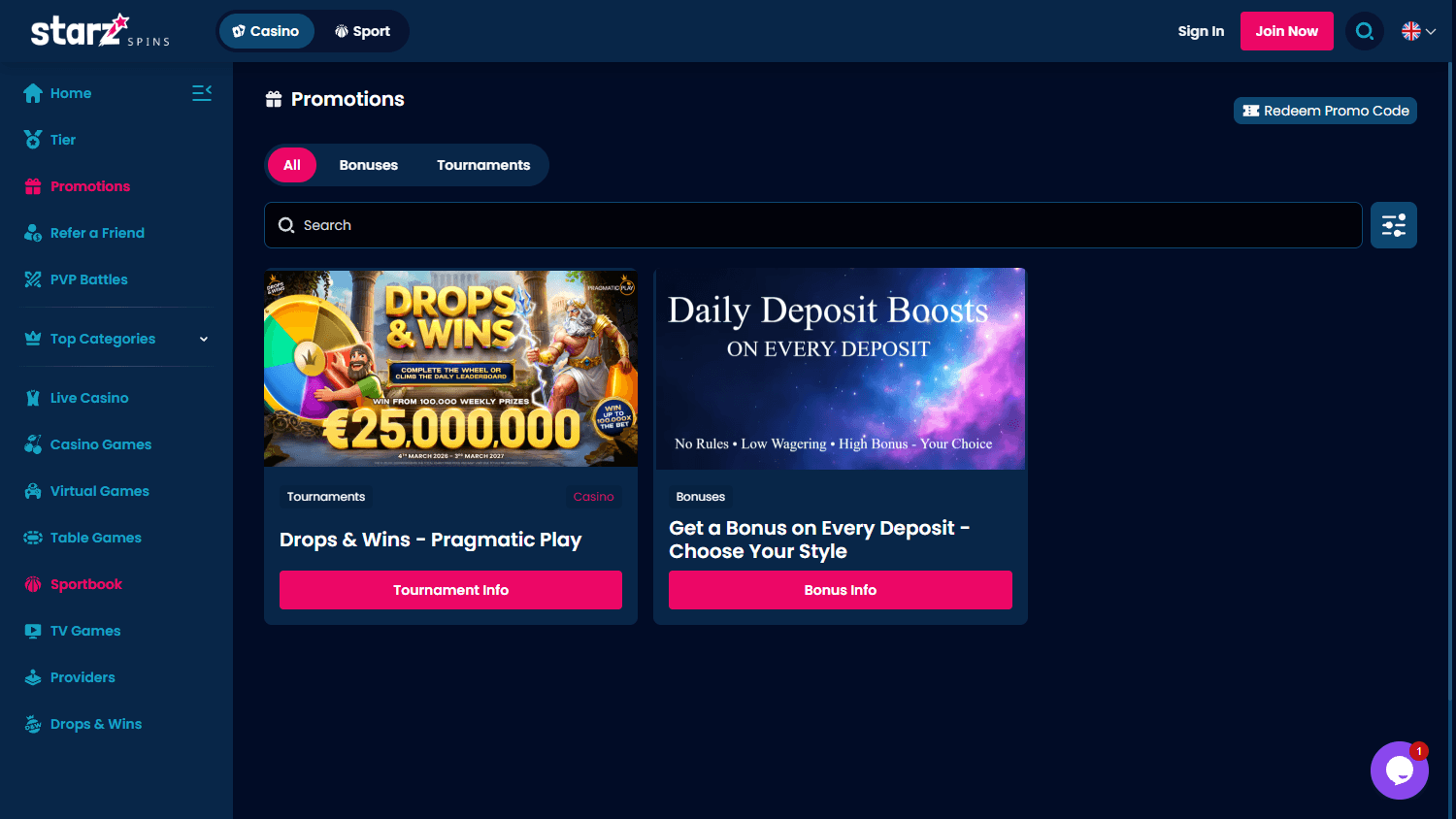 starzspins_casino_promotions_desktop