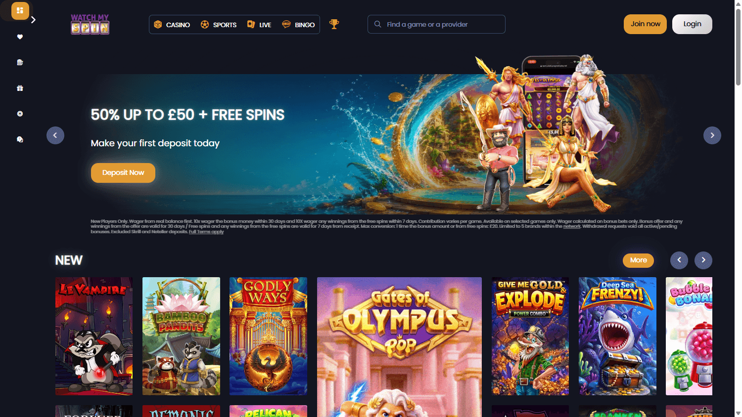 watchmyspin_casino_homepage_desktop