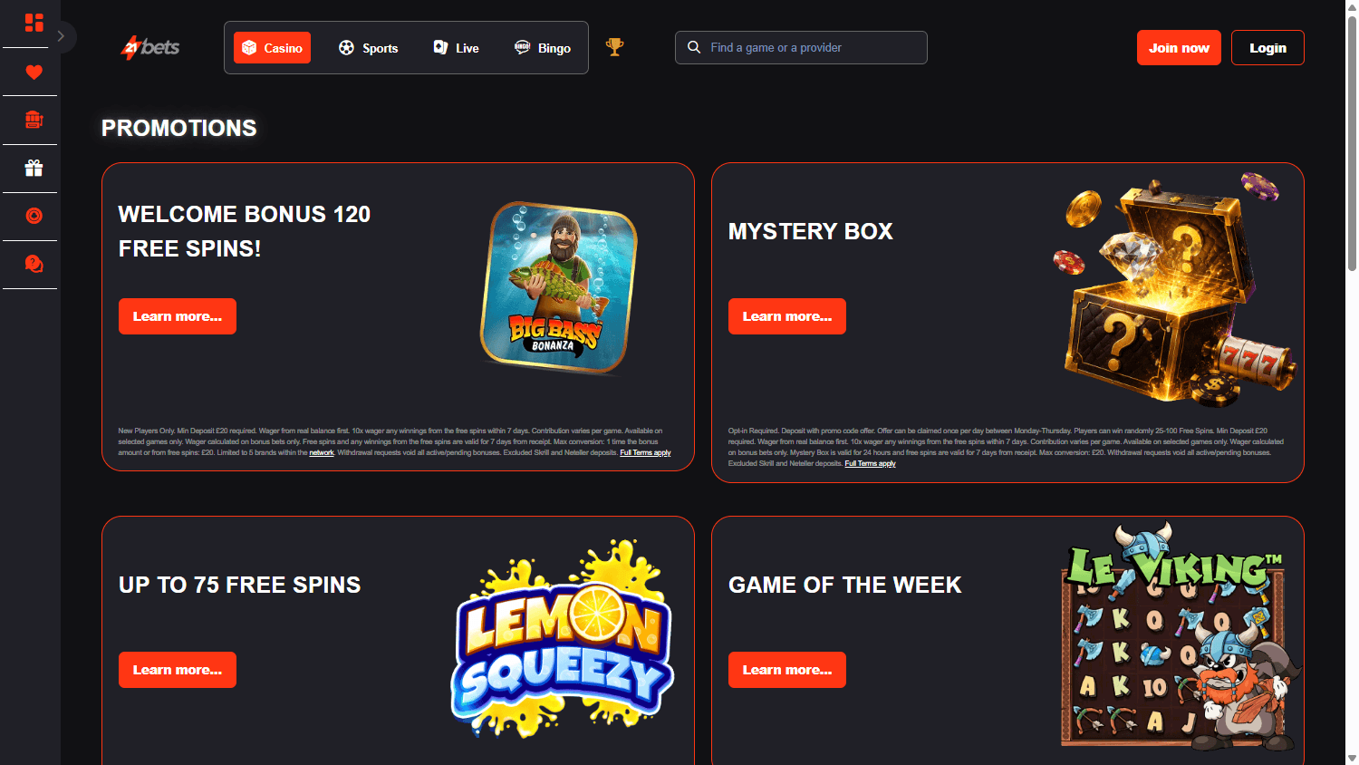 21bets_casino_promotions_desktop