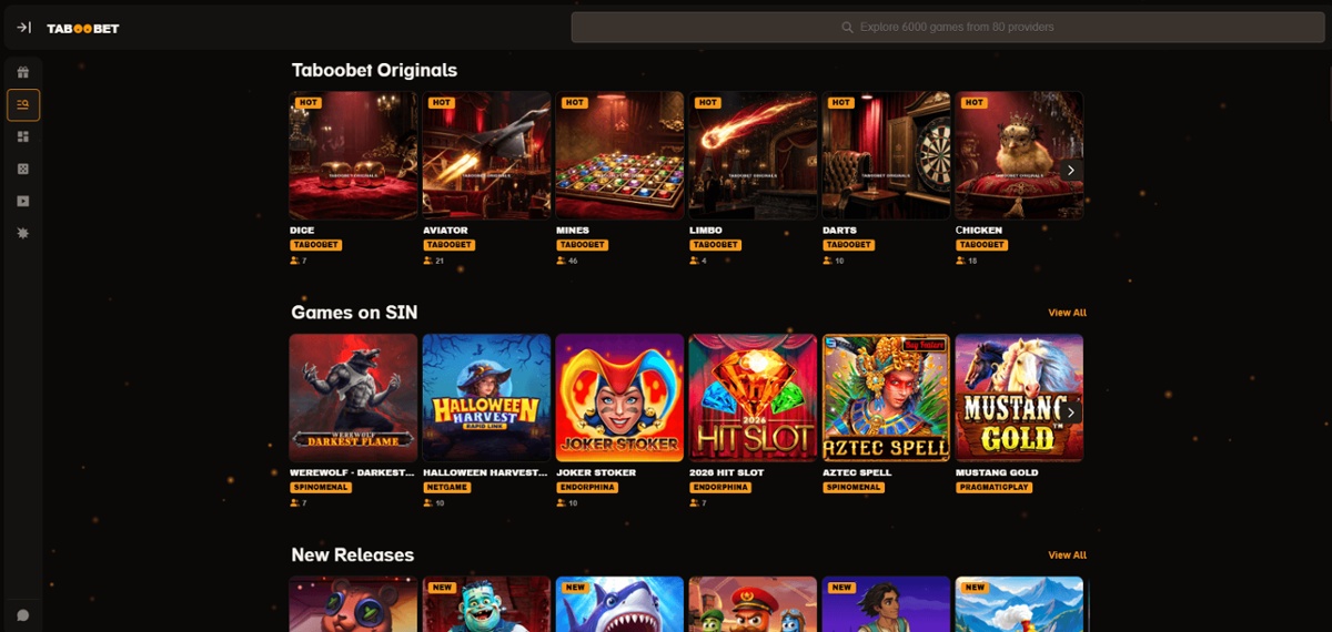 Taboobet is a new online gambling site launched in Canada in September