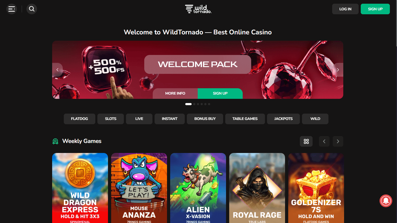 WildTornado_Casino_homepage_desktop