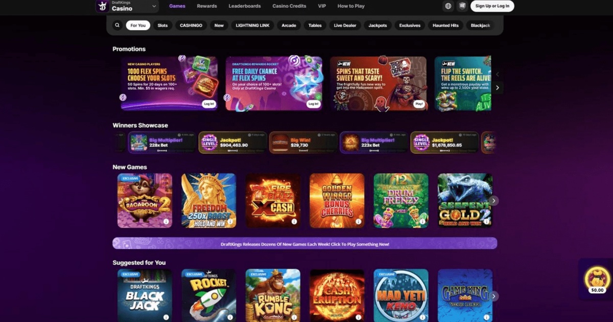 draftkings casino top USA casino 2026