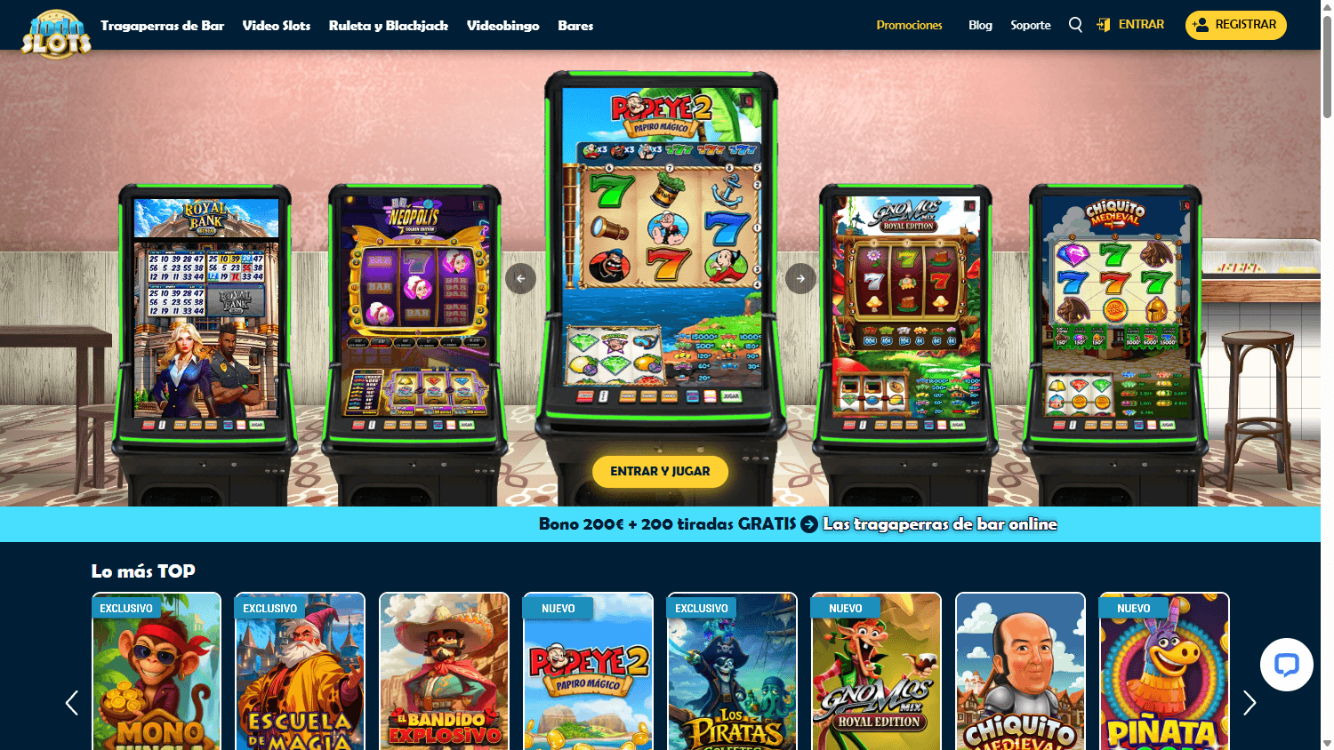 TodoSlots_Casino_homepage_desktop