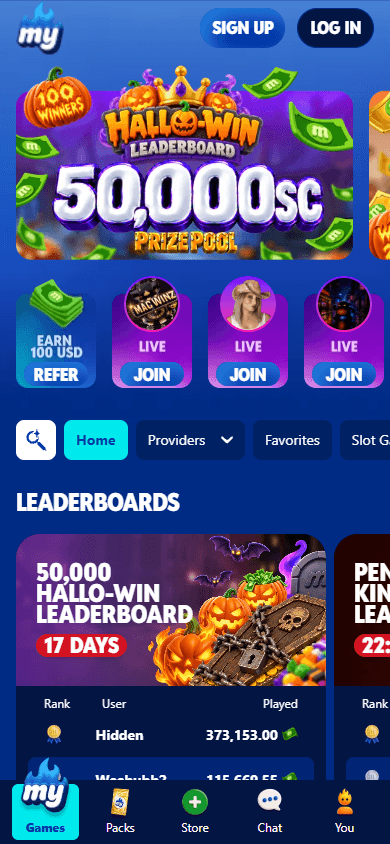 MyPrize.us_Casino_homepage_mobile