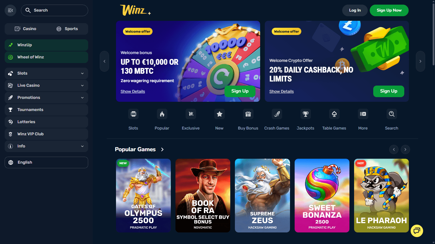 winz_casino_homepage_desktop