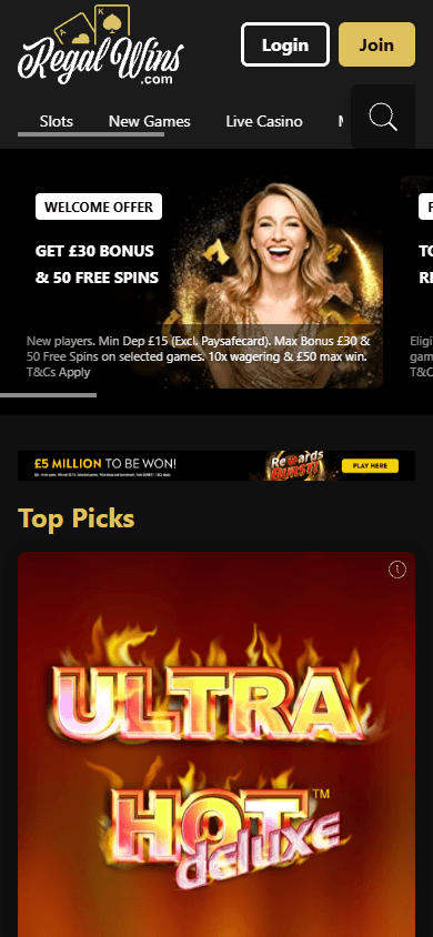 regal_wins_casino_homepage_mobile