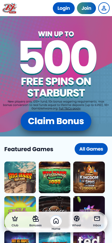 bjs_arcade_casino_homepage_mobile