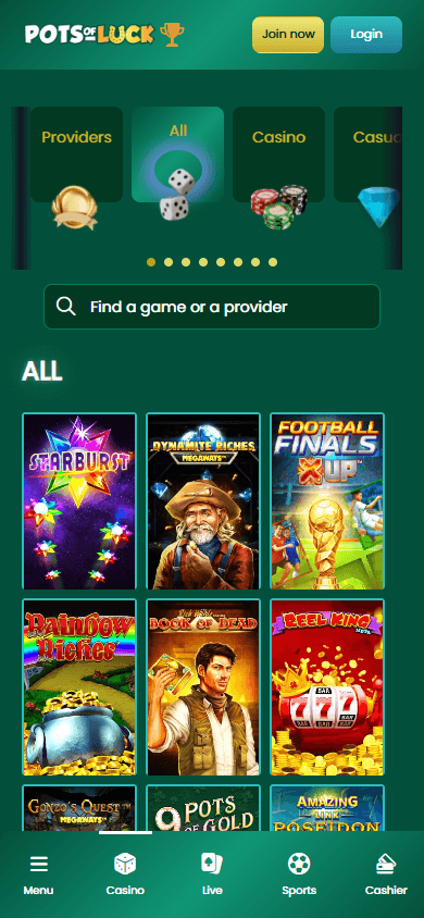 potsofluck_casino_promotions_mobile