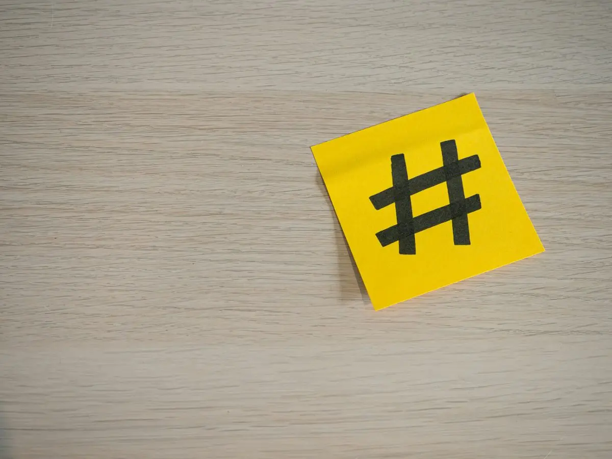 hashtag-on-a-sticky-note
