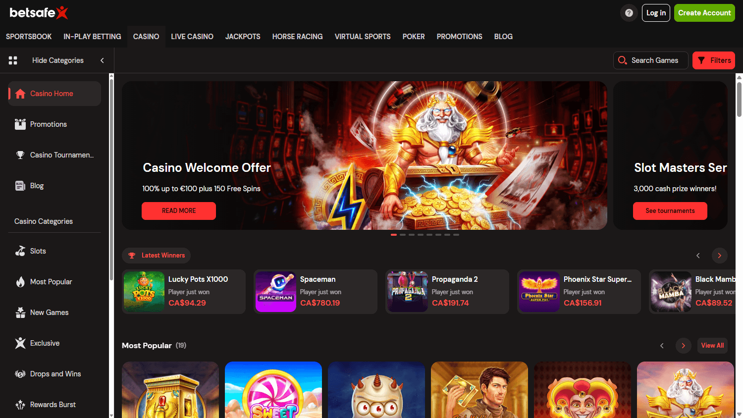 Betsafe_Casino_game_gallery_desktop