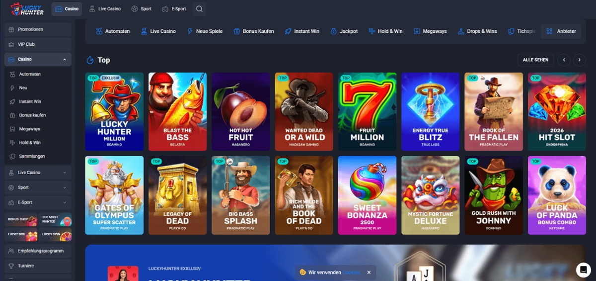 Lucky Hunter Casino Österreich.
