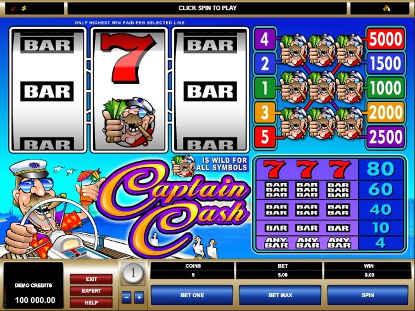 Captain cash casino free