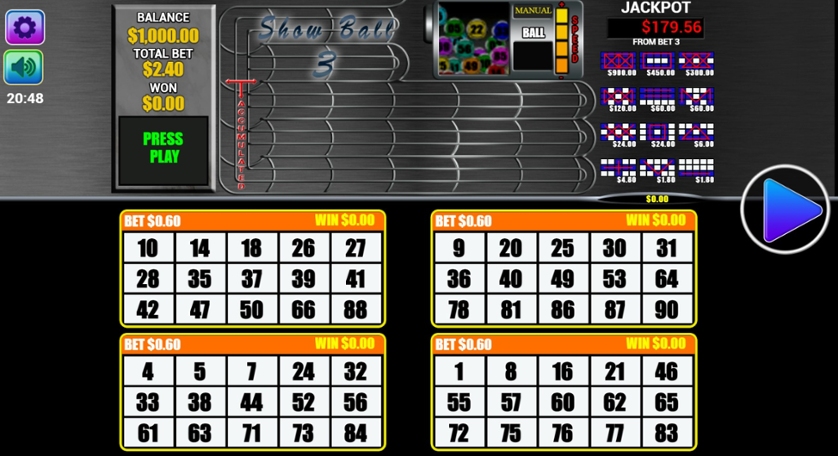 Show Ball 3 - Análise completa do jogo bingo Show Ball 3