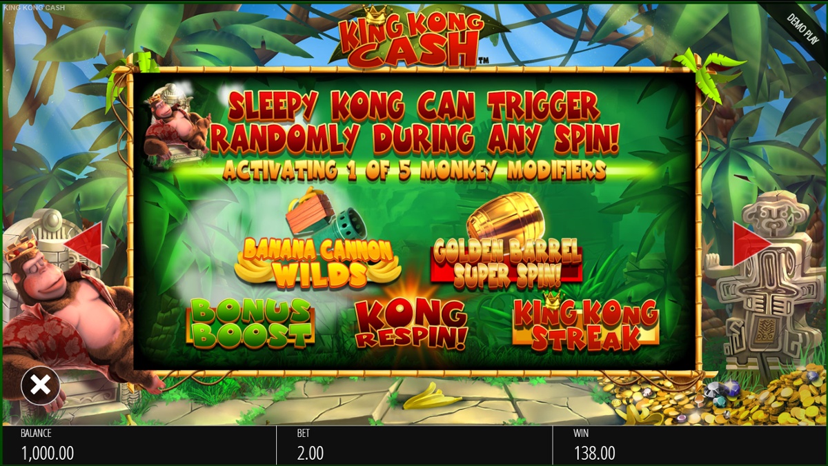 King Kong Cash Demo Play Free Slot Game