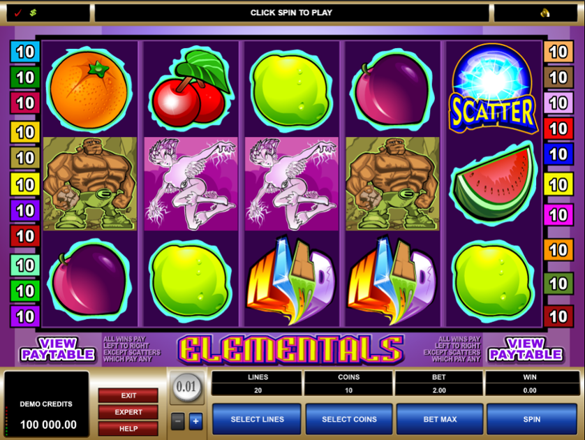 Elementals Free Slots.png