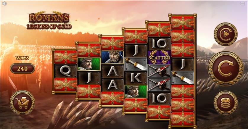 Roman Legion Slot Machine - BIG WIN Bonus with 28x Multiplier in 21 Super Free Games!