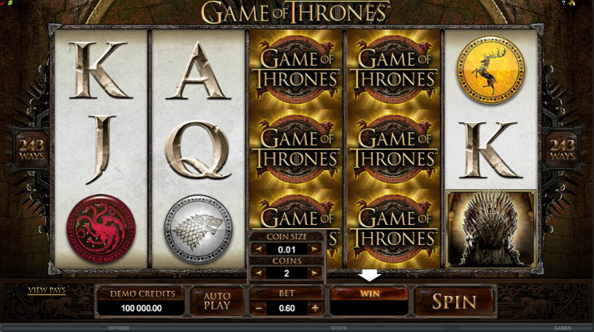 Game of Thrones Free Play in Demo Mode and Game Review