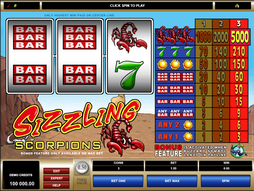 Sizzling Scorpions Free Slots.png