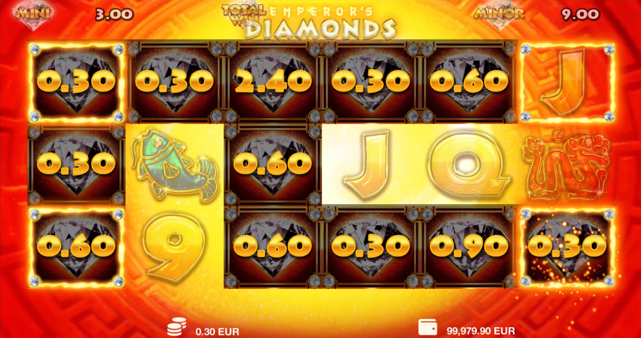 Emperor's Diamonds bonus symbol feature win