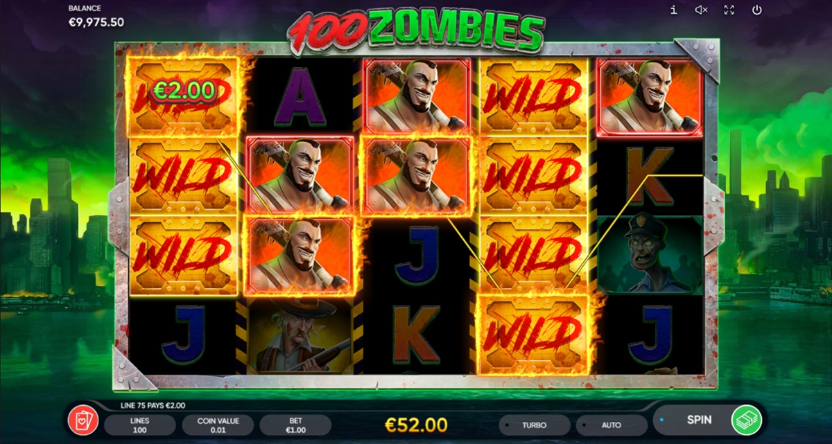 100 Zombies high paying symbol win