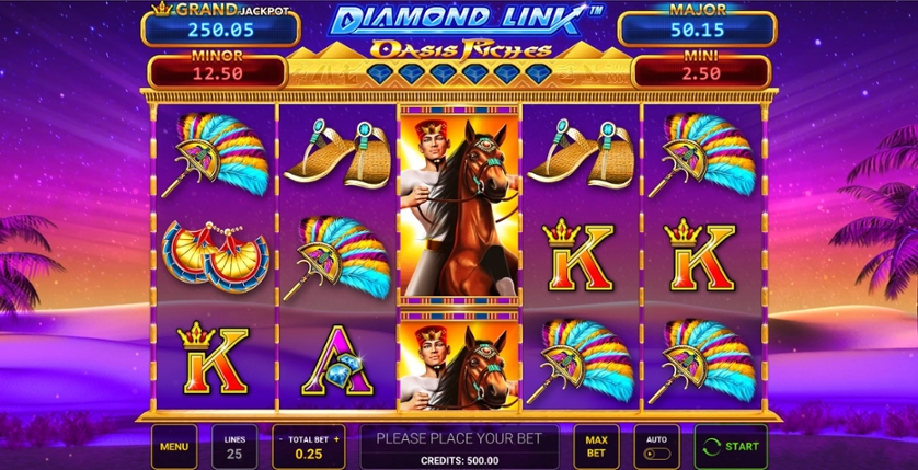 Diamond Link Oasis Riches Free Play in Demo Mode